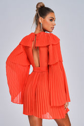 Alexandra Pleated Mini Dress